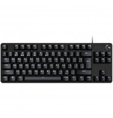 Клавиатура игровая Logitech G413 TKL SE черная, без цифрового блока, механические переключатели, белая подсветка, USB 1,8м, RTL