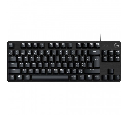 Клавиатура игровая Logitech G413 TKL SE черная, без цифрового блока, механические переключатели, белая подсветка, USB 1,8м, RTL