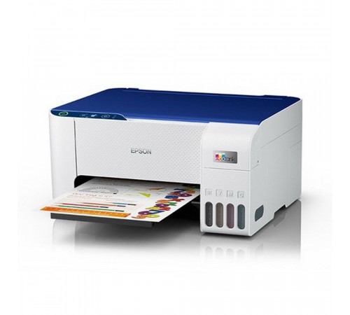 МФУ струйное Epson L3216, A4, цветная печать, 5 стр/мин, 5760x1440 dpi, USB/СНПЧ, белый корпус (C11CJ68518)
