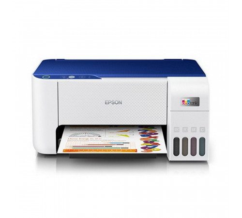 МФУ струйное Epson L3216, A4, цветная печать, 5 стр/мин, 5760x1440 dpi, USB/СНПЧ, белый корпус (C11CJ68518)
