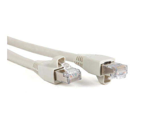 Патч-корд Hyperline U/FTP, экранированный, Cat.6a, LSZH, 3 м, серый