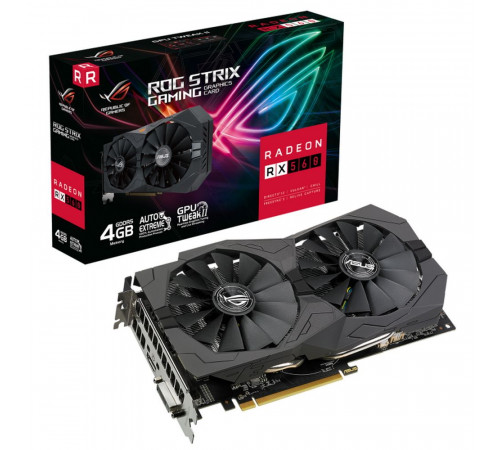 Видеокарта ASUS RX560 ROG STRIX V2 4GB, GDDR5/128-bit