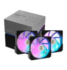 Вентилятор для корпуса ALSEYE i12B-K3, черный (комплект 3 шт.)