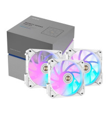 Вентилятор для корпуса ALSEYE COOLING FAN i12W-K3, белый (комплект 3 шт.)
