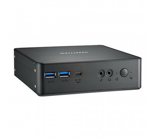 Платформа мини ПК Shuttle NC40U7, Intel i7-1255U/ADL-P 15W CPU/DDR4/HDMI/DP/Type-C/USB3.2 Gen2/Intel Gigabit LAN/M.2 2280*2/CNVi/15mm 2.5”HDD/черный