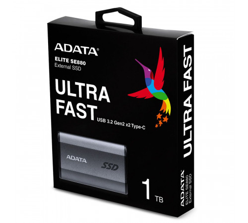 Твердотельный накопитель SSD ADATA  AELI-SE880 1TB USB 3.2 Gen2x2 Type-C