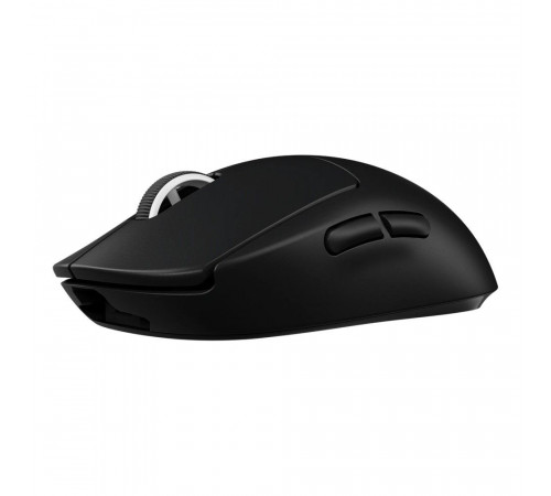 Мышь игровая Logitech PRO X Superlight Black черная, беспроводная Lightspeed, cенсор Hero 25K 100-25600dpi, 6 кнопок, облегченная 63гр, USB кабель 1,8м, под обе руки