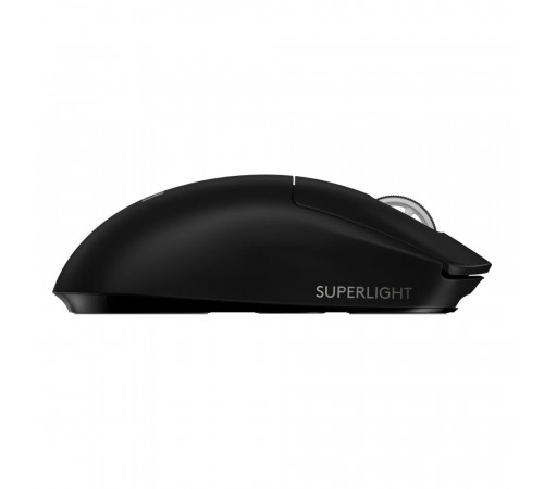 Мышь игровая Logitech PRO X Superlight Black черная, беспроводная Lightspeed, cенсор Hero 25K 100-25600dpi, 6 кнопок, облегченная 63гр, USB кабель 1,8м, под обе руки