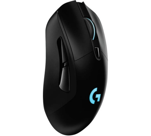 Мышь беспроводная игровая Logitech G703 Lightspeed, 100-25600 dpi (Hero25K), 2.4GHz + USB, 5 программируемых кнопок + колесо прокрутки, RGB-подсветка, черный