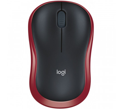 Мышь беспроводная Logitech M185 Red красная, оптическая, 1000dpi, 2.4GHz