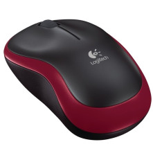 Мышь беспроводная Logitech M185, красный