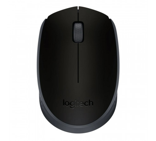 Мышь беспроводная Logitech M171 Black черная, оптическая, 1000dpi, 2.4 GHz, USB-ресивер