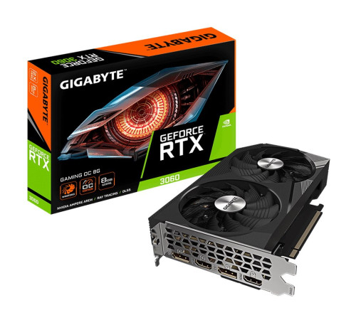 Видеокарта Gigabyte RTX3060 GAMING OC 8GB, GDDR6/128-bit