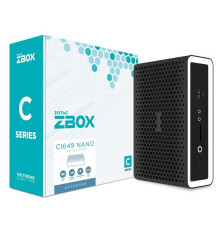 Платформа мини ПК ZOTAC ZBOX NANO, Intel i5-1335U/2 DDR5 SODIMM/M.2 SSD/2.5" SATAIII BAY/2 GLAN/SFF/FANLESS/WIFI/BT/USBDRV/DP/HDMI/EU PLUG/черный