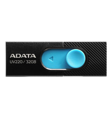 USB накопитель 32GB ADATA UV220 USB 2.0, черный/голубой