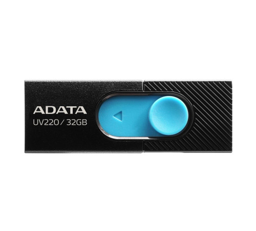 USB накопитель 32GB ADATA UV220 USB 2.0, черный/голубой