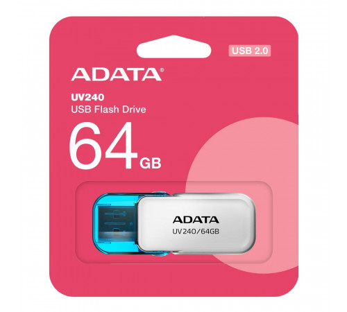 USB накопитель ADATA 64GB USB2.0 AUV240-64G-RWH