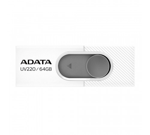 USB накопитель ADATA 64GB USB2.0 AUV220-64G-RWHGY White/Grey