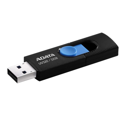 USB накопитель 32GB ADATA UV320 USB 3.2 Gen1, черный/синий