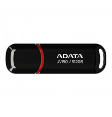 USB накопитель ADATA 512GB USB 3.2 Gen1 AUV150-512G-RBK black, Performance (Max.): Up to 100MB/s read