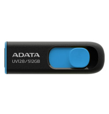 USB накопитель 512GB ADATA UV128 USB 3.2 Gen1, черный/синий
