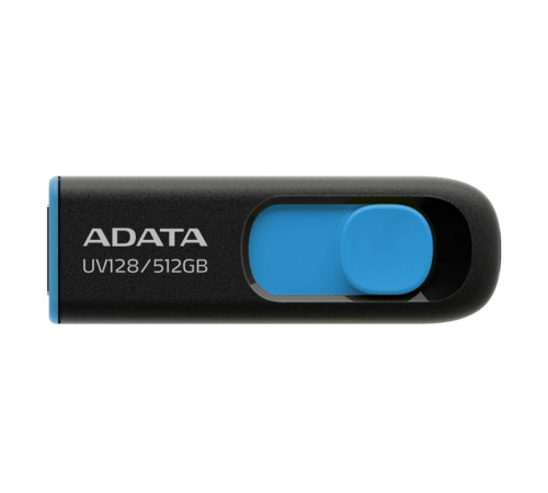 USB накопитель 512GB ADATA UV128 USB 3.2 Gen1, черный/синий