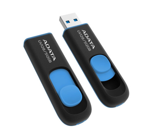 USB накопитель 512GB ADATA UV128 USB 3.2 Gen1, черный/синий