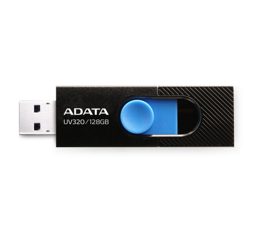 USB накопитель 128GB ADATA UV320 USB 3.2 Gen1, черный/синийй