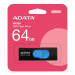 USB накопитель 64GB ADATA UV320 USB 3.2 Gen1, черный/синий