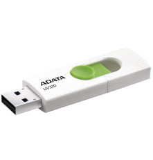 USB накопитель 256GB ADATA UV320USB 3.2 Gen1, белый/зеленый