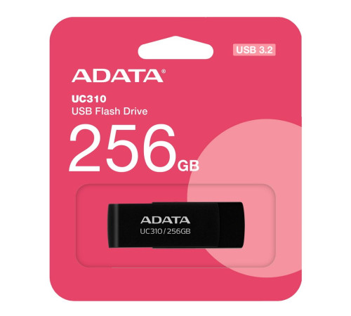 USB накопитель 256GB ADATA UC310 USB 3.2 Gen1, черный