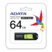 USB накопитель 64GB ADATA UC300 USB 3.2 Gen1, черный/зеленый