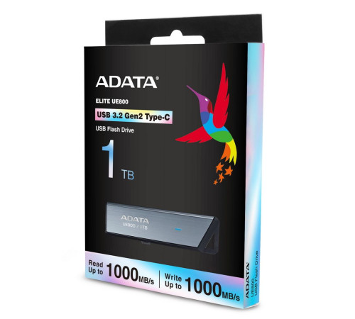 USB накопитель 1TB ADATA UE800 USB 3.2 Gen2, серый