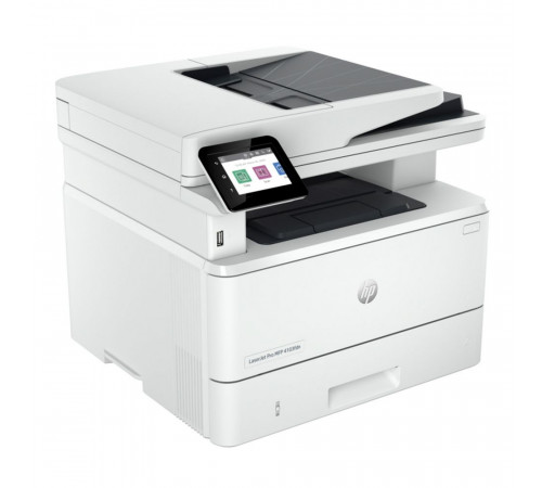 МФУ HP LaserJet Pro 4103fdw, А4, лазерное, черно-белое, 40стр/мин, 1200dpi, 1200МГц, 512Мб, 50АПД, 100+250, WiFi/Bluetooth/USB/Ethernet, 3050стр/картридж, (2Z629A)