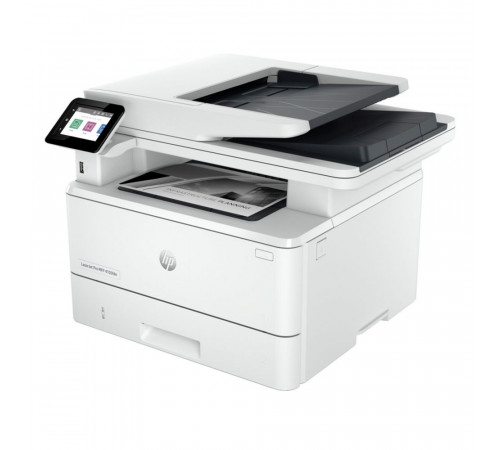 МФУ HP LaserJet Pro 4103fdw, А4, лазерное, черно-белое, 40стр/мин, 1200dpi, 1200МГц, 512Мб, 50АПД, 100+250, WiFi/Bluetooth/USB/Ethernet, 3050стр/картридж, (2Z629A)