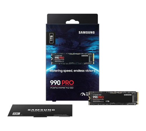 Твердотельный накопитель SSD Samsung 990 PRO, 1TB, M.2(22x80mm)