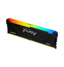 Модуль оперативной памяти Kingston 8GB FURY Beast Black RGB XMP DDR4 3600MHz DIMM CL17, 1.35V  288-pin