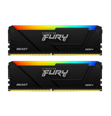 Модуль оперативной памяти Kingston 16GB FURY Beast Black RGB XMP DDR4 3600MHz DIMM kit 2x8Gb, CL17, 1.35V 288-pin