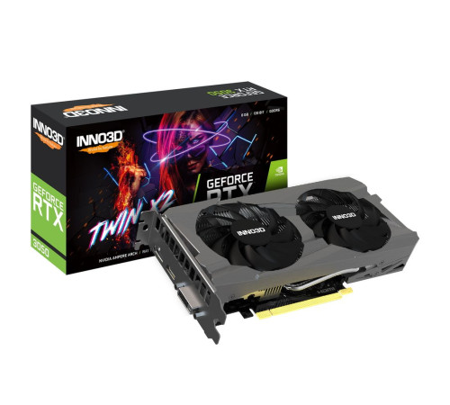 Видеокарта INNO3D RTX3050 TWIN X2 8GB, GDDR6/128-bit