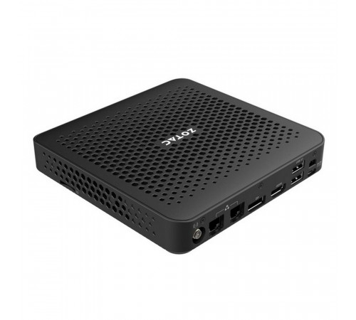 Платформа мини ПК ZOTAC ZBOX MI668, Intel i7-1360P/2x DDR5-5200/4800 SODIMM, M.2 SSD SLOT/2x GLAN/WIFI/BT/USBDRV/DP/HDMI/EU+UK PLUG/черный