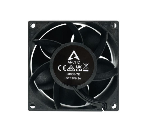Вентилятор для корпуса Arctic Cooling ARCTIC S8038-7K, черный (комплект 4 шт.)