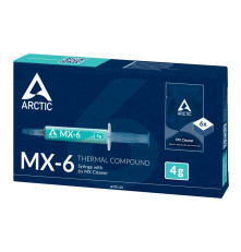 Термопаста Arctic Cooling ARCTIC MX-6 4 грамма with 6pcs MX Cleaner ACTCP00084A