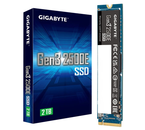 Твердотельный накопитель Gigabyte Gen3 2500E, 2TB, M.2(22x80mm)