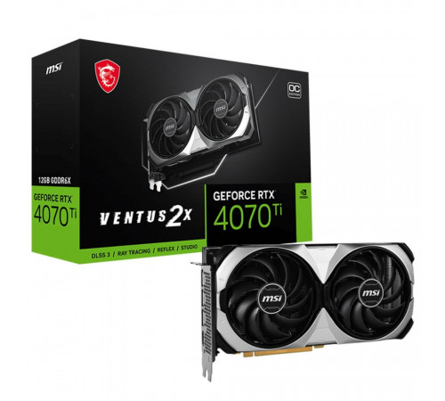 Видеокарта MSI RTX4070Ti VENTUS 2X 12G OC 12GB, GDDR6X/192-bit
