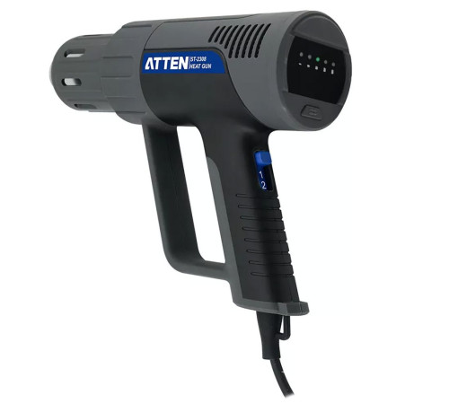Ручной цифровой термофен Atten ST-2308 230В, 2100 Вт, 50-650℃, светодиодное меню