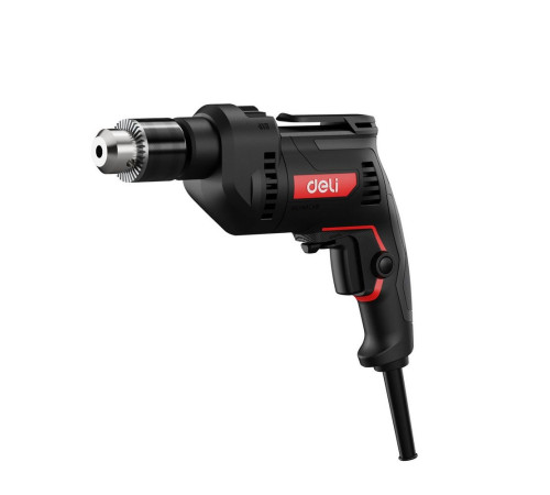 Дрель-шуруповерт сетевая Deli DE-CZ13-1E (680Вт, 13мм, 3000об/мин, 48000уд/мин, картон)
