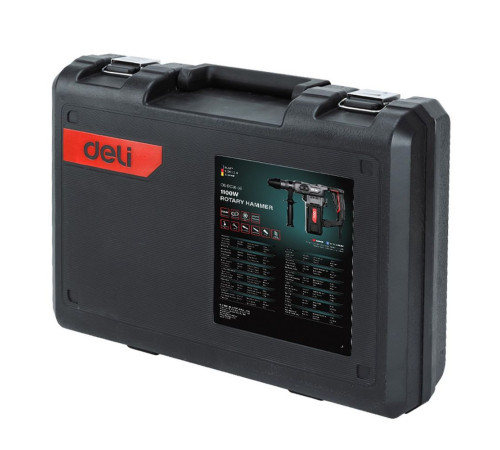 Перфоратор Deli DE-DC26-3E (1100Вт, SDS PLUS, 4750уд/мин, 1450об/мин, кейс)