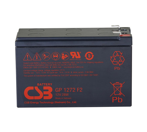Аккумуляторная батарея CSB GP1272 F2 (12V28W)