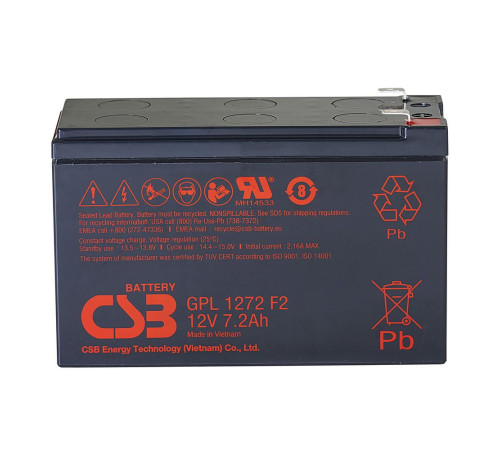 Аккумуляторная батарея CSB GPL1272 F2 FR