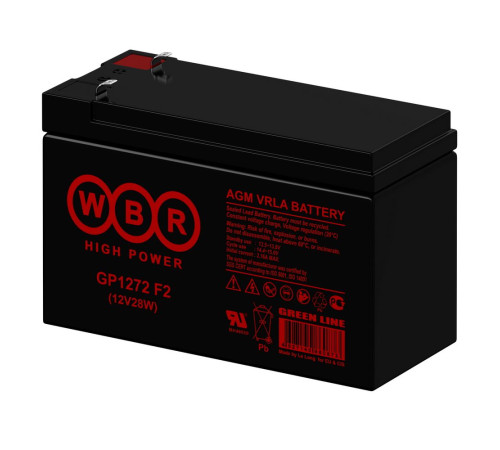 Аккумуляторная батарея WBR GP1272 F2 (12V28W)